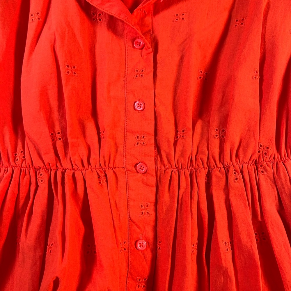 Kate Spade Vibrant Orange Midi Dress - Picture 8 of 11